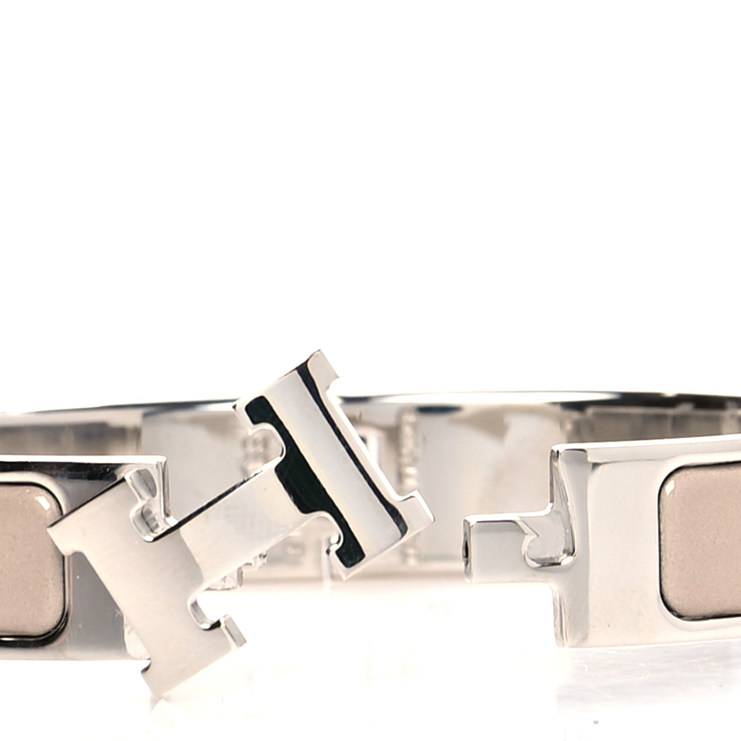 Hermes Enamel Narrow Clic Clac H Bracelet PM Marron Glace 4 of 5