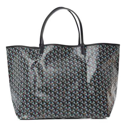 Goyard Goyardine Saint Louis Claire Voie GM Black Blue 3 of 11