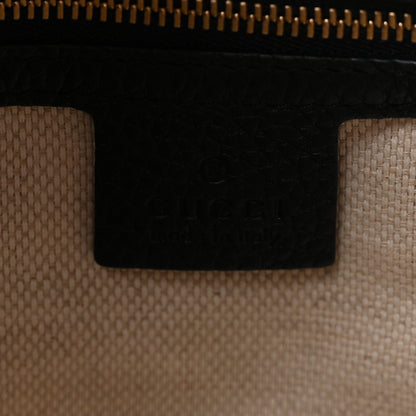 Gucci Pebbled Calfskin Medium Soho Chain Shoulder Bag Black 6 of 10