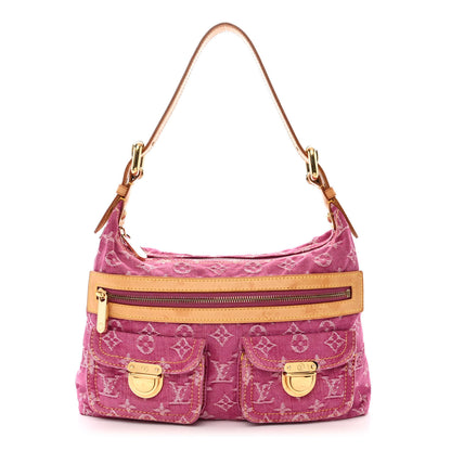 Louis Vuitton Denim Baggy PM Fuchsia 1 of 12