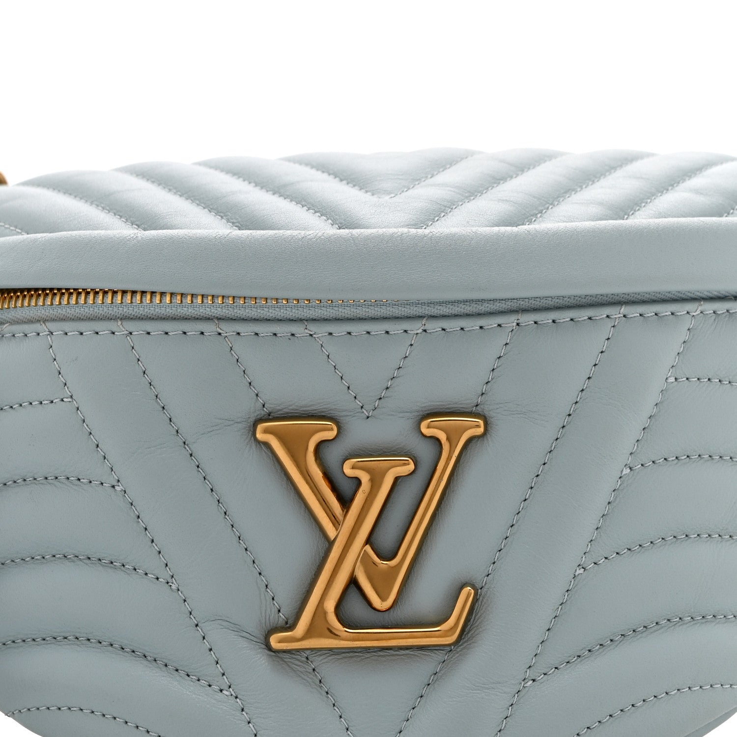Louis Vuitton Calfskin New Wave Bumbag Porcelain Blue 7 of 9