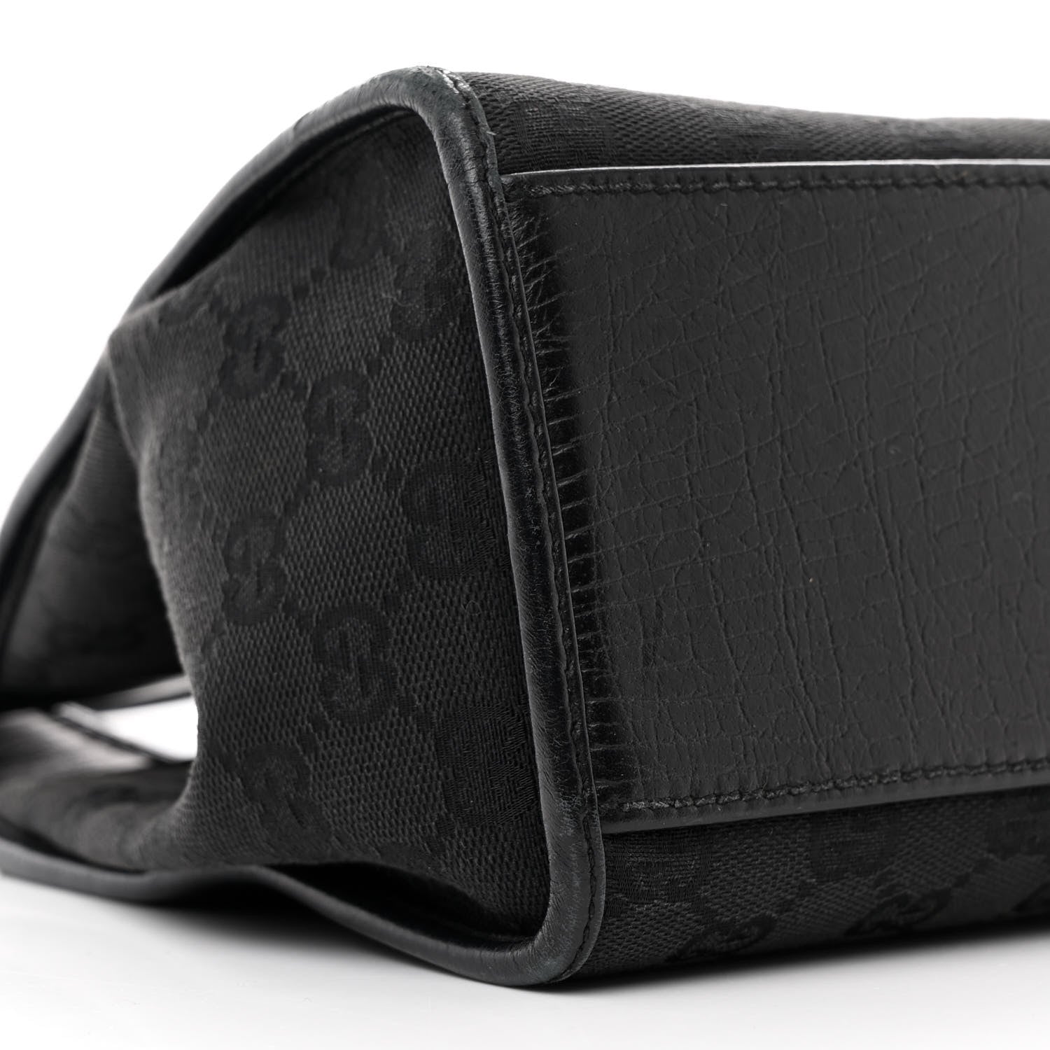 Gucci Monogram Jackie Shoulder Bag Black 9 of 11