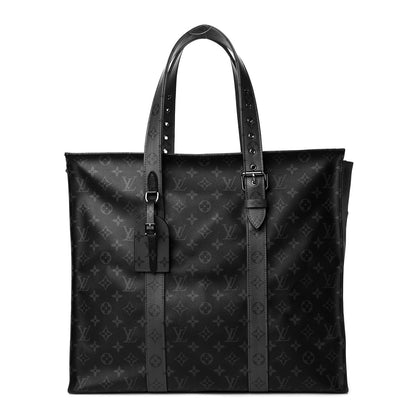 Louis Vuitton Monogram Eclipse Cabas Zippe GM Black 3 of 10
