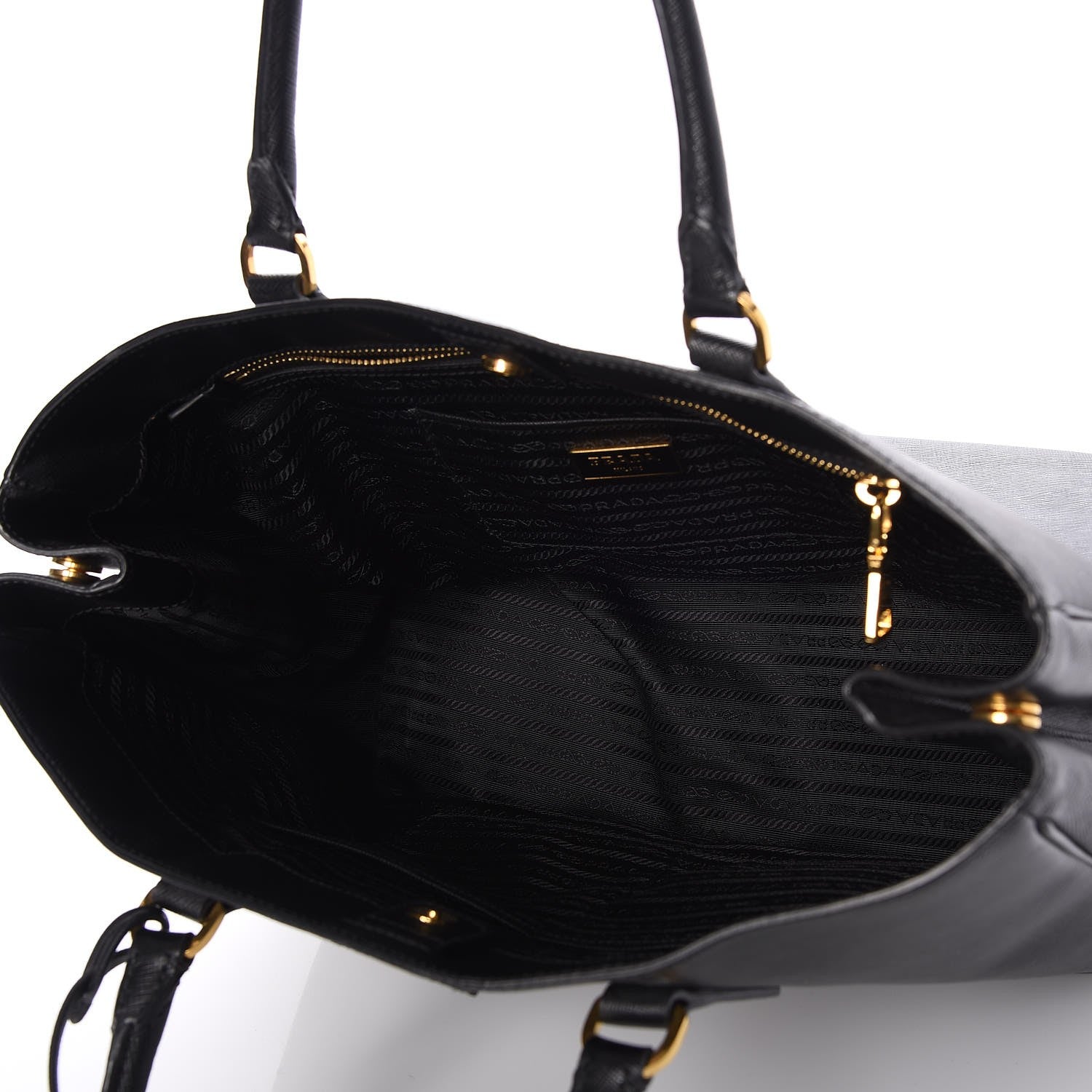 Prada Saffiano Lux Large Tote Nero Black 5 of 7