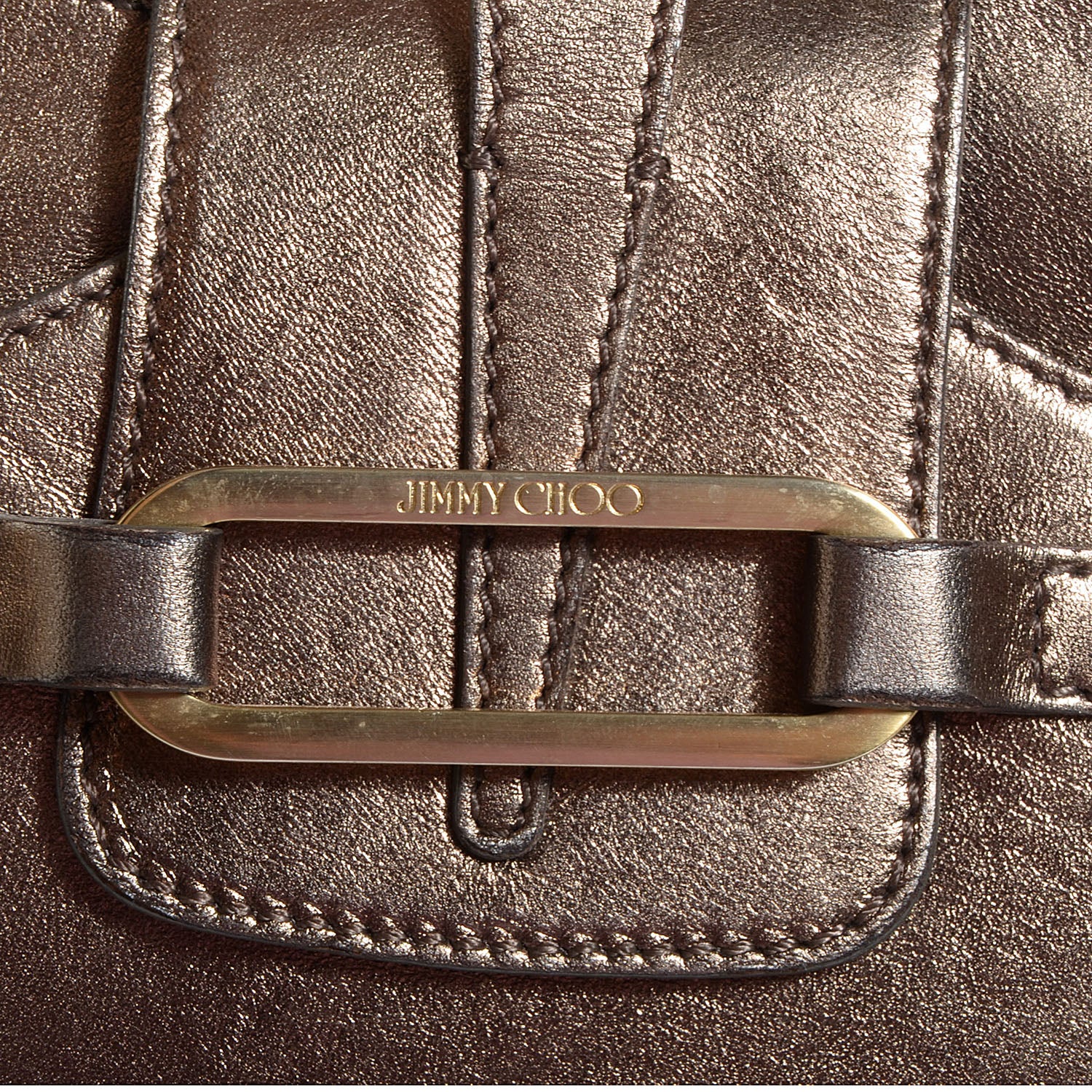 Jimmy Choo Metallic Leather Small Tulita Hobo 7 of 7