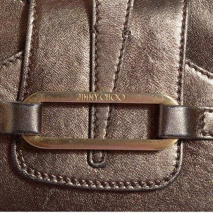 Jimmy Choo Metallic Leather Small Tulita Hobo 7 of 7