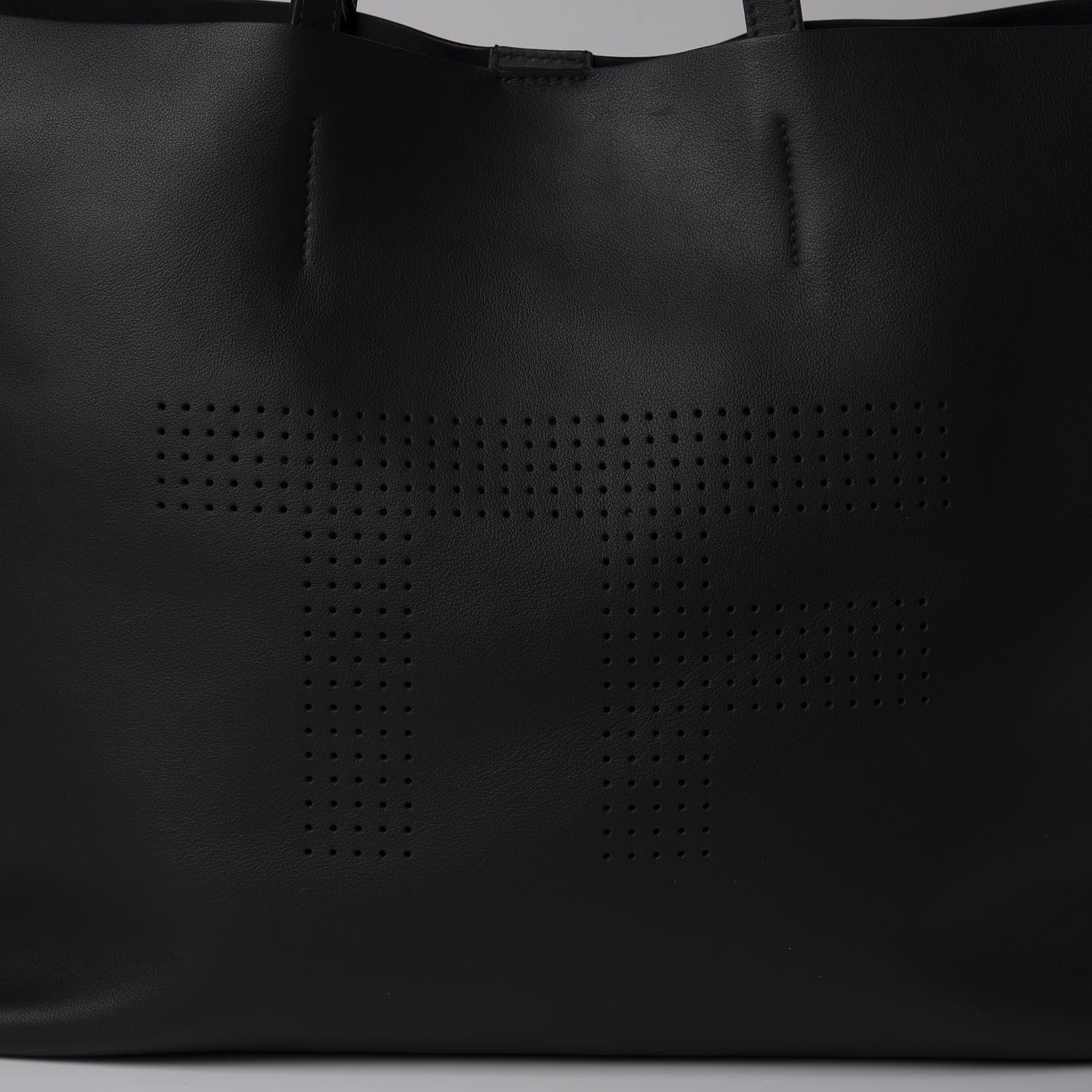 Tom Ford Calfskin Perforated Logo Tote Black 10 of 10