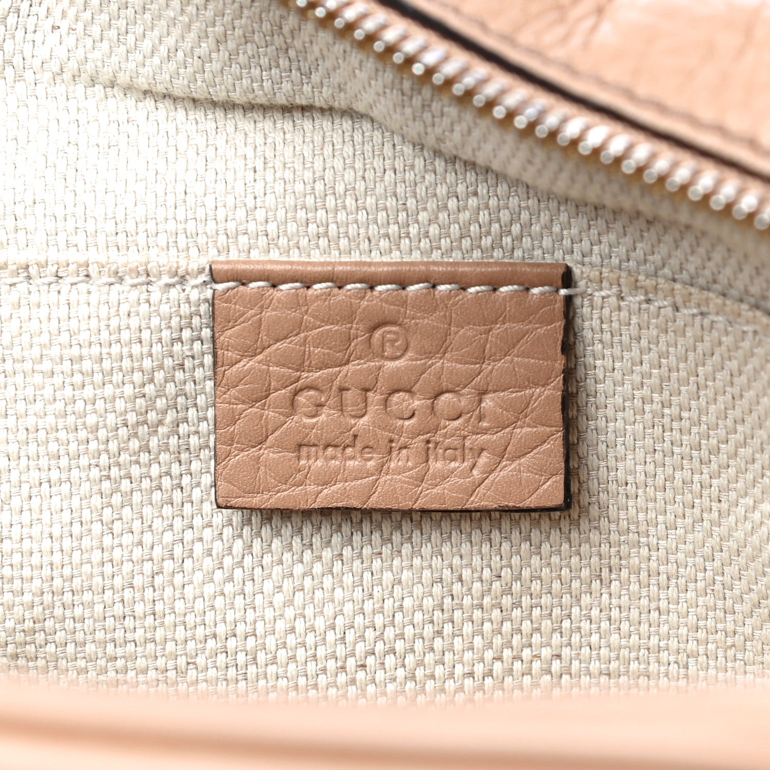 Gucci Pebbled Calfskin Small Soho Disco Bag Camelia 6 of 16