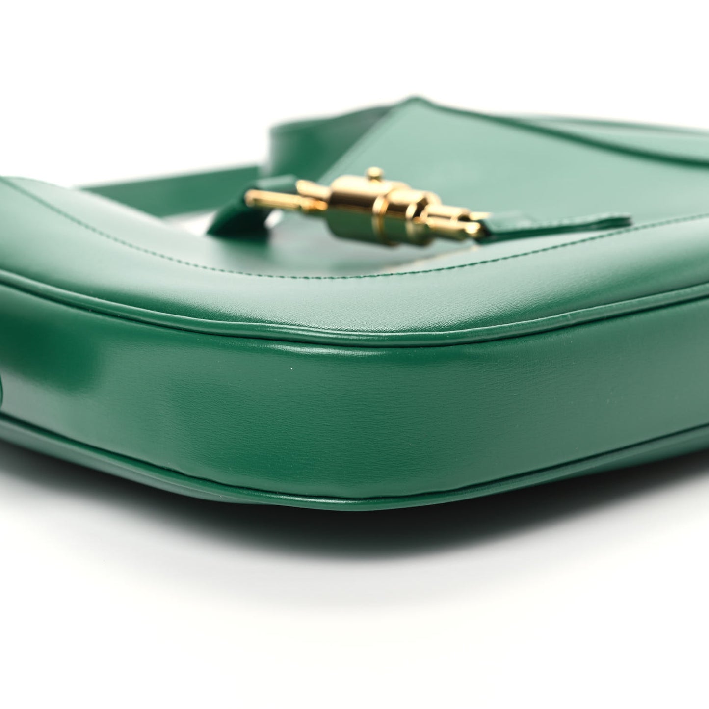 Boarded Dyana Lux Calfskin Small Jackie 1961 Hobo Emerald