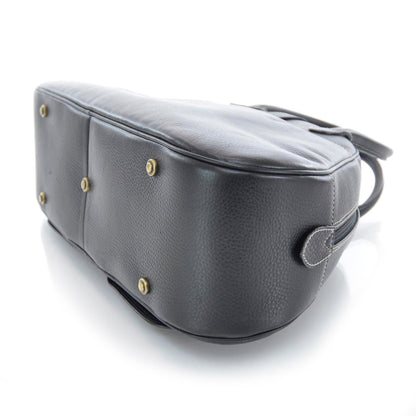 Christian Dior Leather Saddle Bowler Black 4 of 10