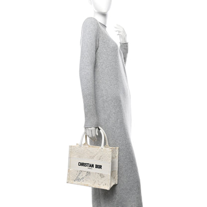 Christian Dior Embroidered 3D Macrame D-Lace Butterfly Small Book Tote White 2 of 10