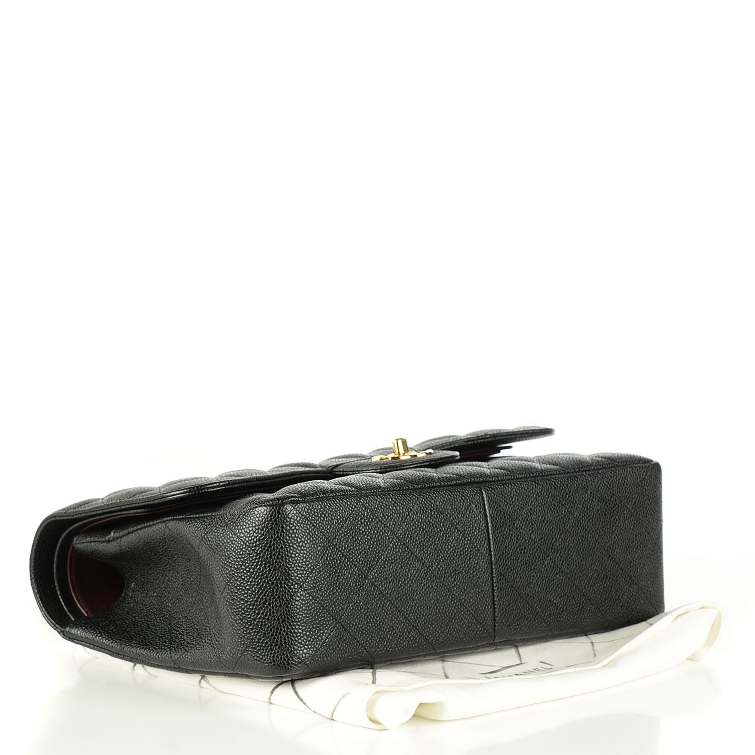 Chanel Caviar Quilted Jumbo Double Flap Black 4 of 8