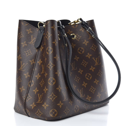 Louis Vuitton Monogram Neonoe MM Black 3 of 9
