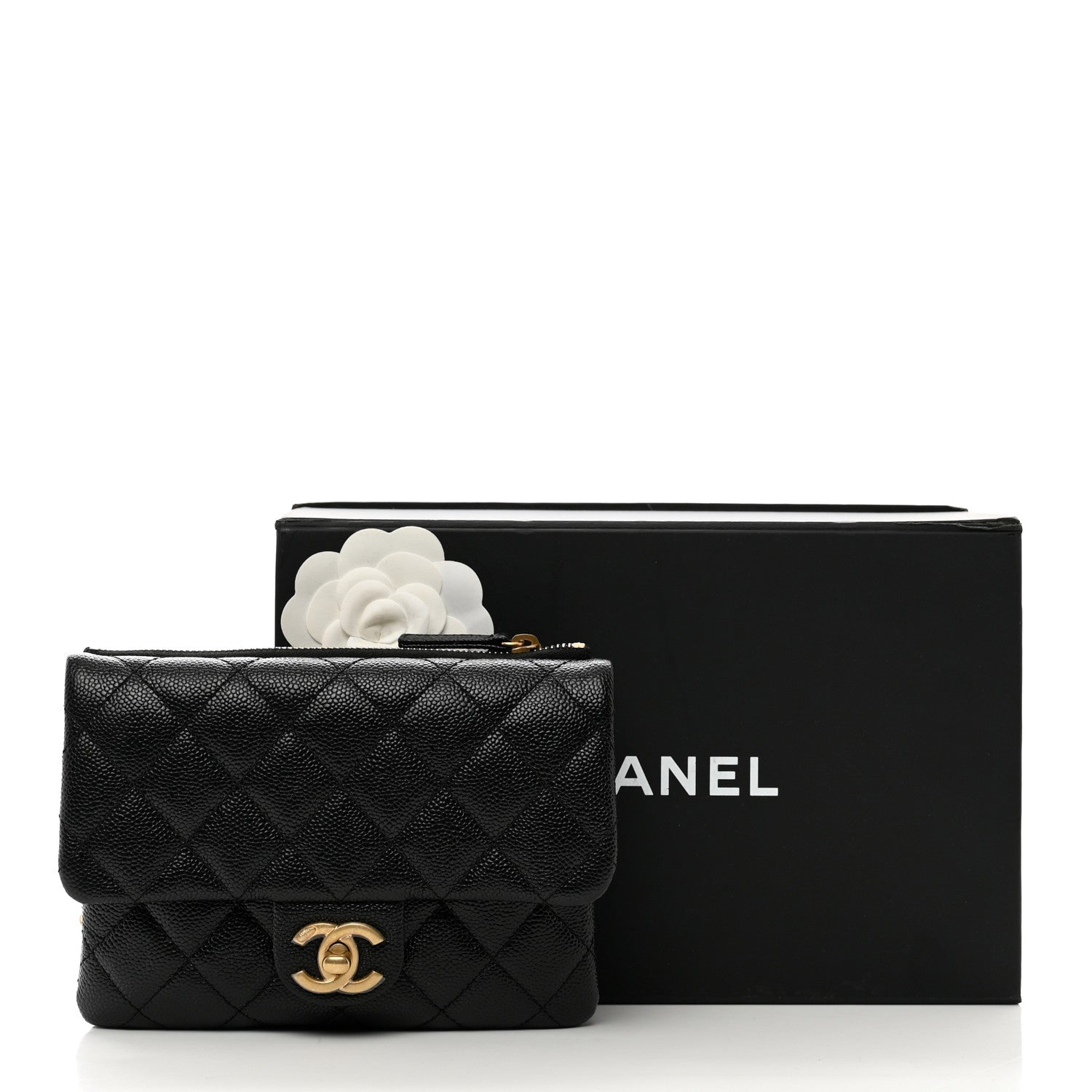 Chanel Shiny Caviar Pick Me Up Flap Belt Bag Black 11 of 11