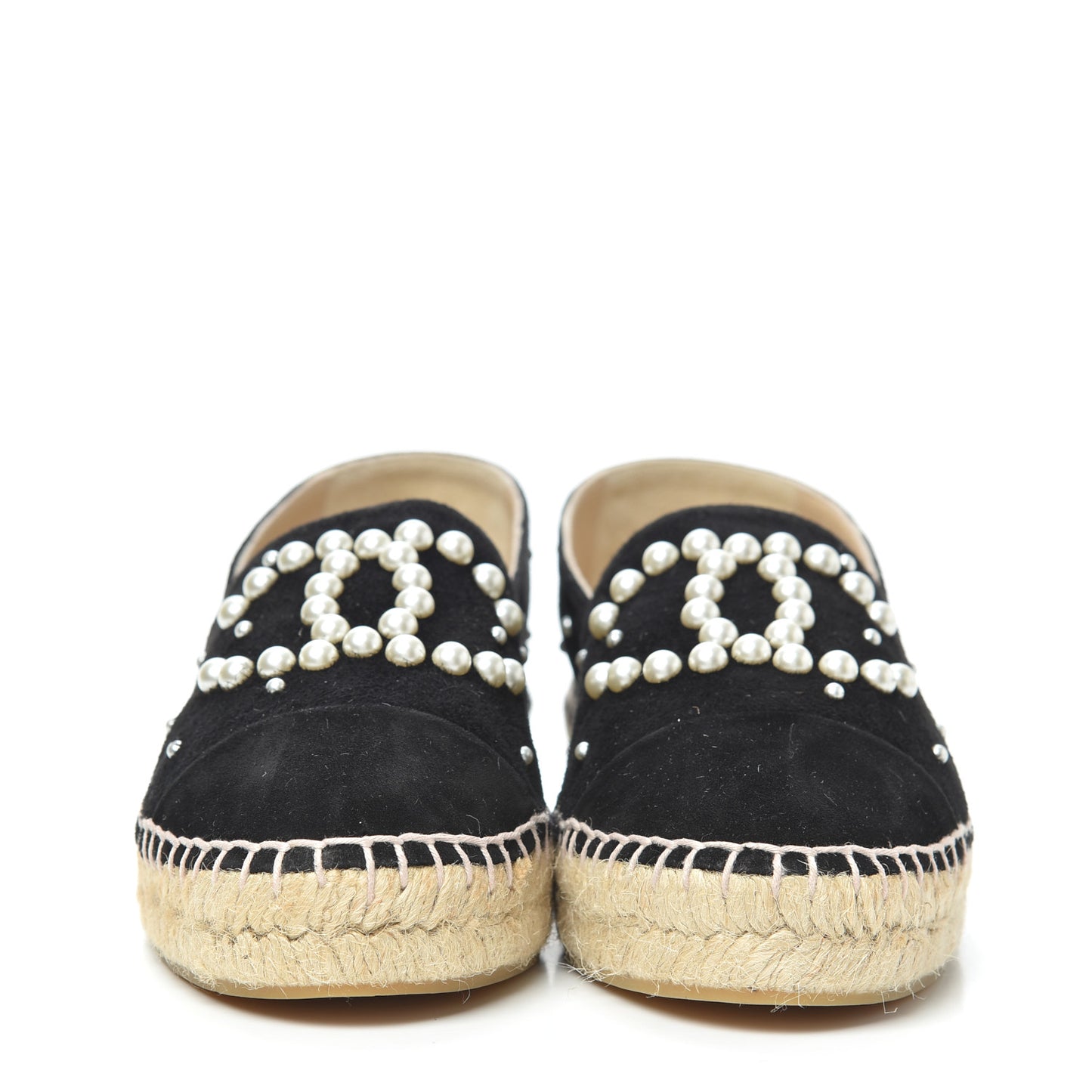 Suede Pearl CC Espadrilles 37 Black
