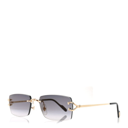 Cartier Metal Classic C Rimless Sunglasses CT0550S Gold 1 of 7