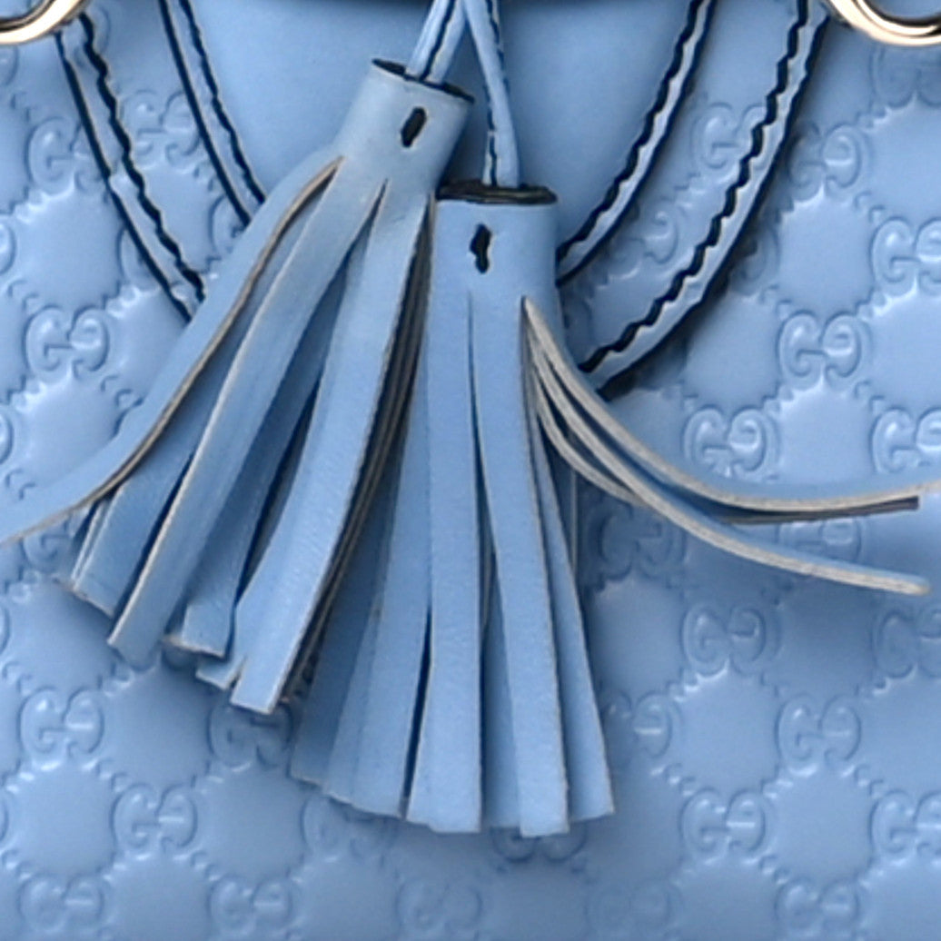 Microguccissima Medium Emily Chain Shoulder Bag Mineral Blue