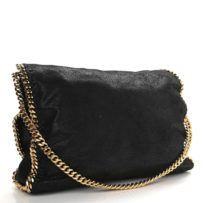Stella McCartney Shaggy Deer Small Falabella Fold Over Tote Black 3 of 11
