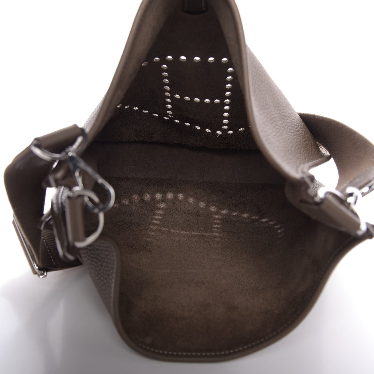 Hermes Taurillon Clemence Evelyne III GM Etoupe 5 of 9