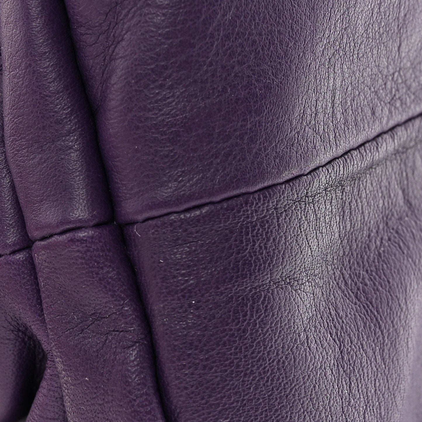 Smooth Butter Calf The Pouch Oversized Clutch Raisin