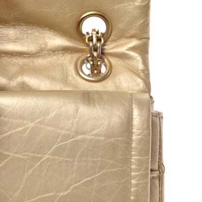 Chanel Metallic Aged Calfskin Quilted 2.55 Reissue 226 Flap Pale Gold 12 of 17