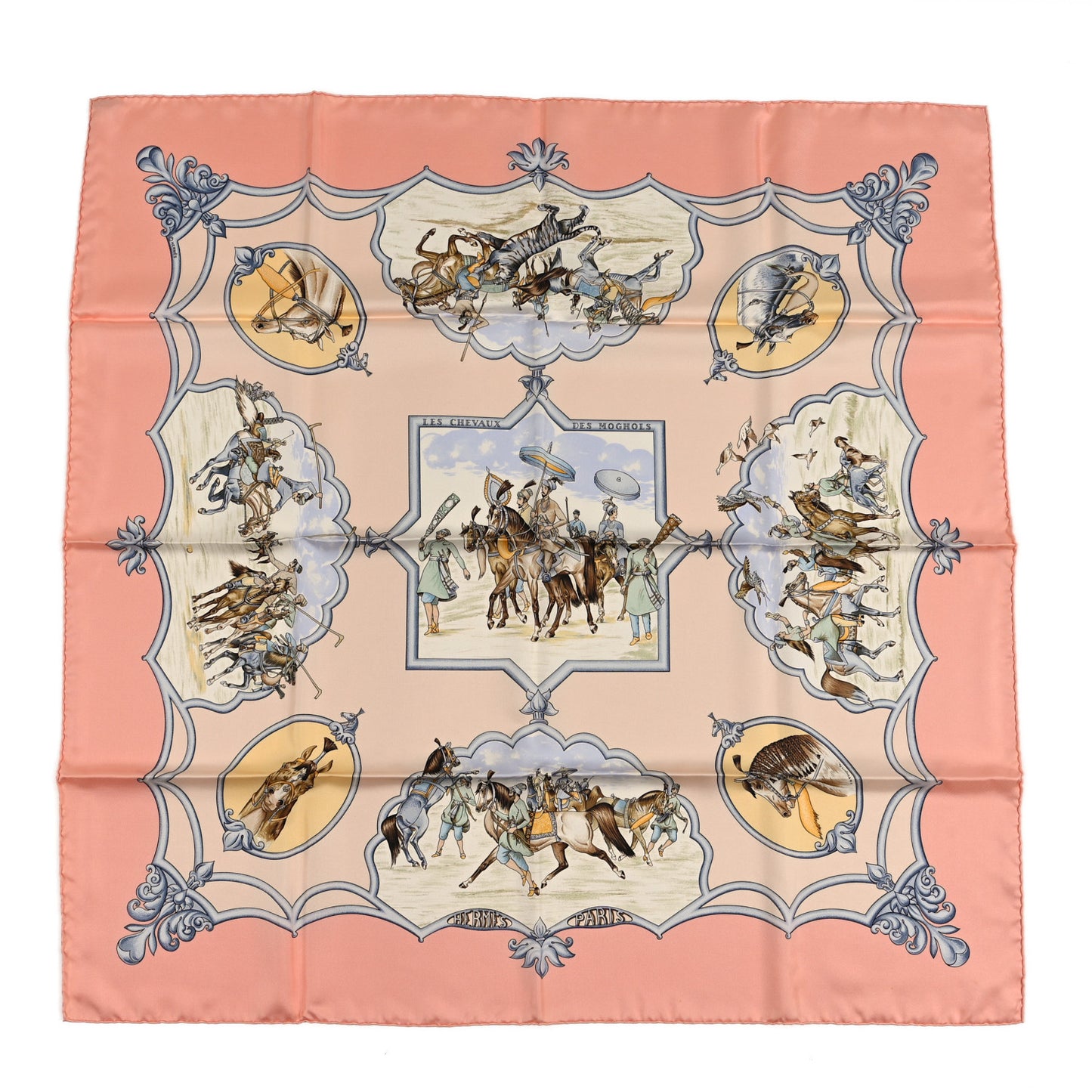 Silk Les Chevaux des Moghols Scarf 90