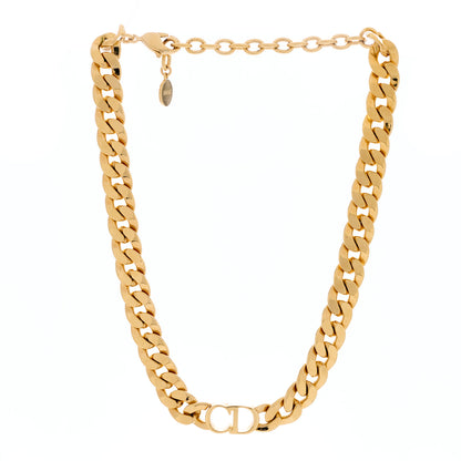 Christian Dior Metal Danseuse Etoile Chain Choker Necklace Gold 2 of 3