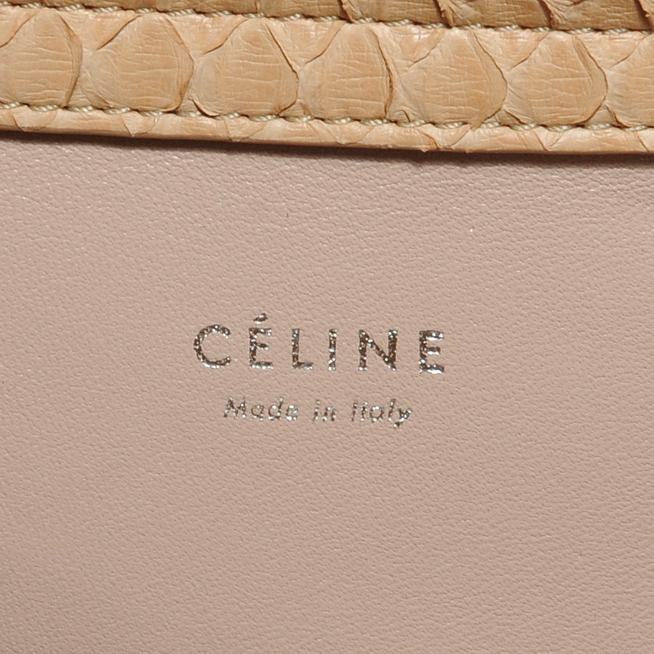 Celine Python Small Phantom Luggage Dusty Pink 6 of 9