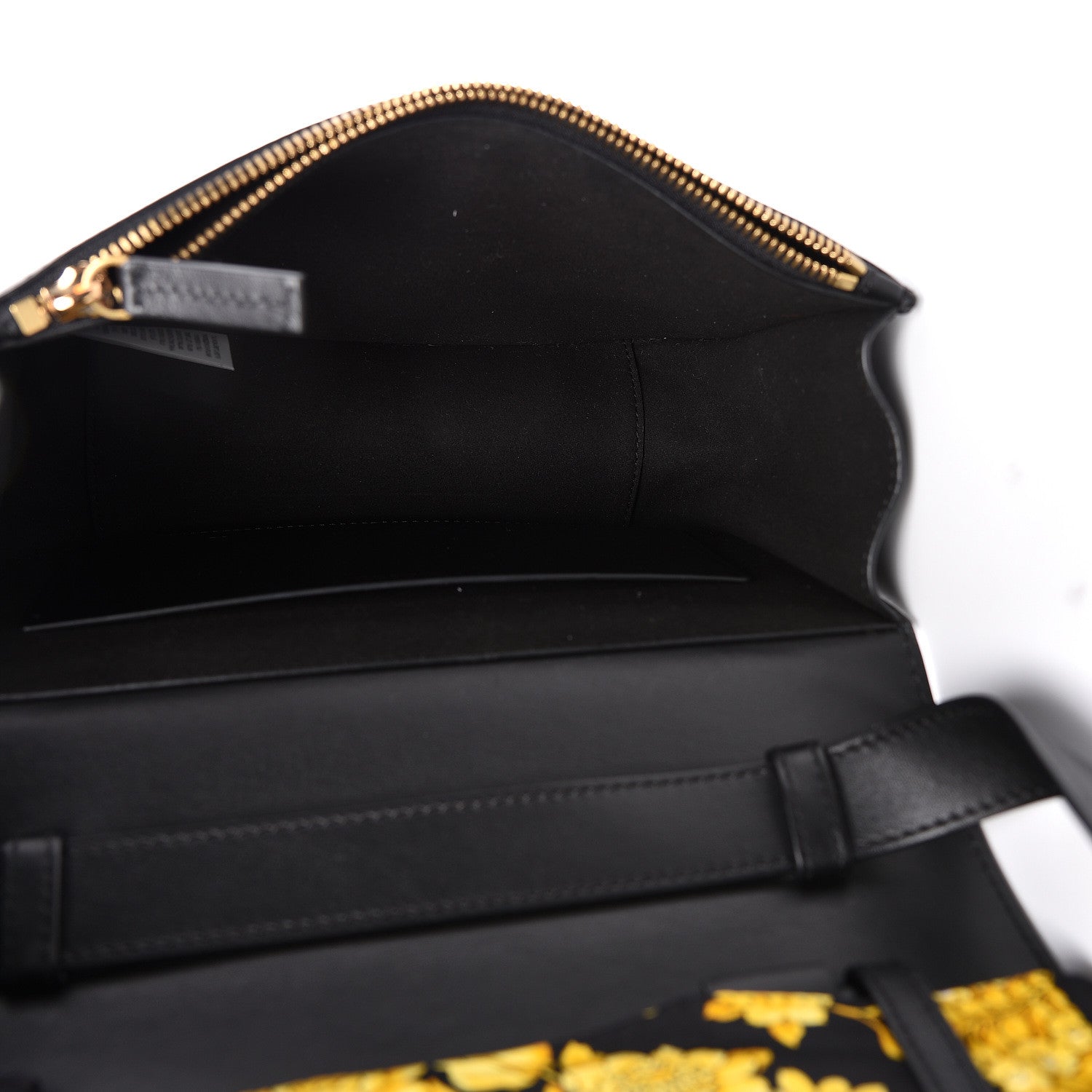 Versace Calfskin Shoulder Bag With Scarf Black 5 of 14
