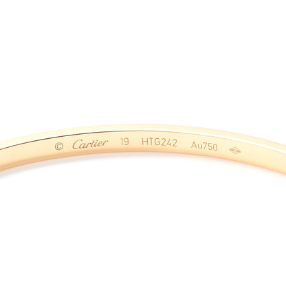 Cartier 18K Yellow Gold 6 Diamond Small LOVE Bracelet 19 4 of 6