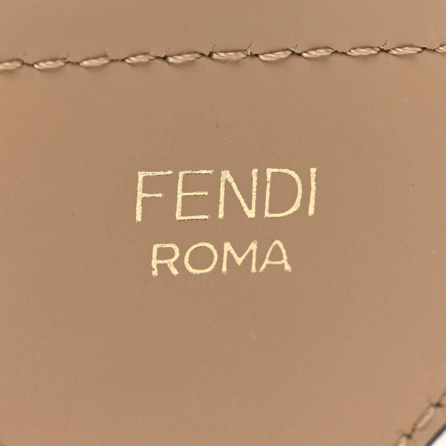 Fendi Ribbon Vitello King FF 1974 Adjustable Strap You  Poudre Cuoio Miele Scuro 3 of 3