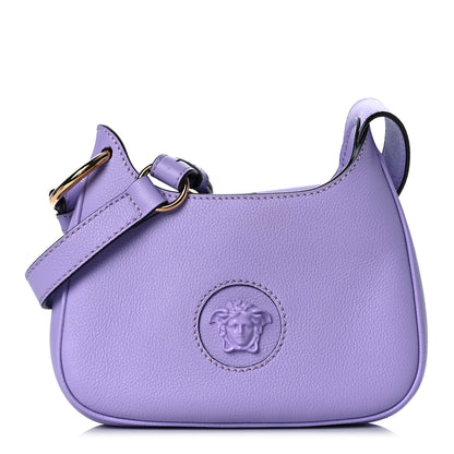 Versace Calfskin La Medusa Small Hobo Crossbody Lilac 1 of 8