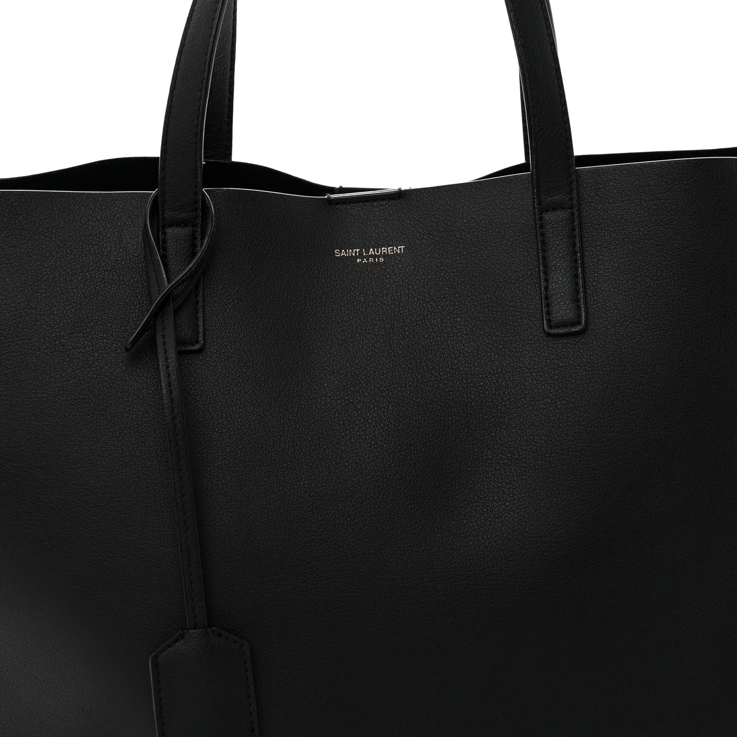 Calfskin Large Shopping Tote Black
