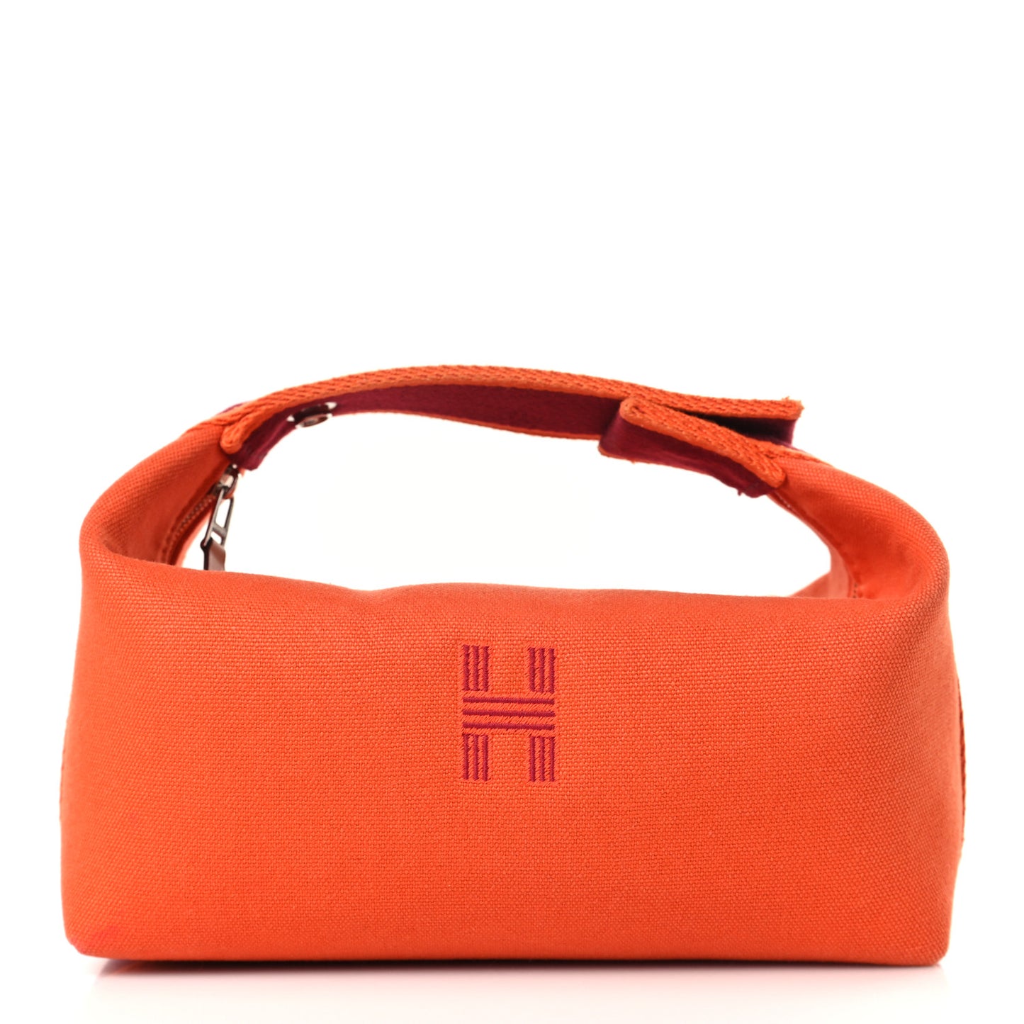 Canvas Small Bride-A-Brac Pouch Orange Burgundy