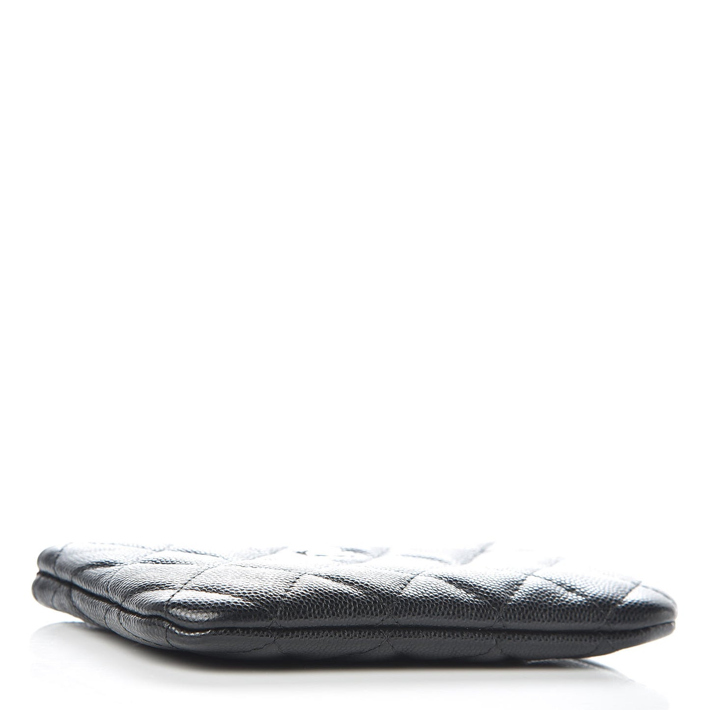 Caviar Quilted Small Cosmetic Case Black
