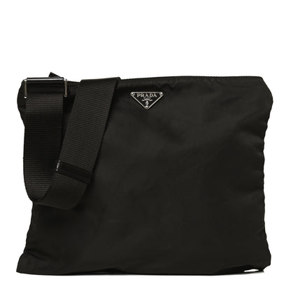 Prada Tessuto Nylon Messenger Bag Brown 1 of 13