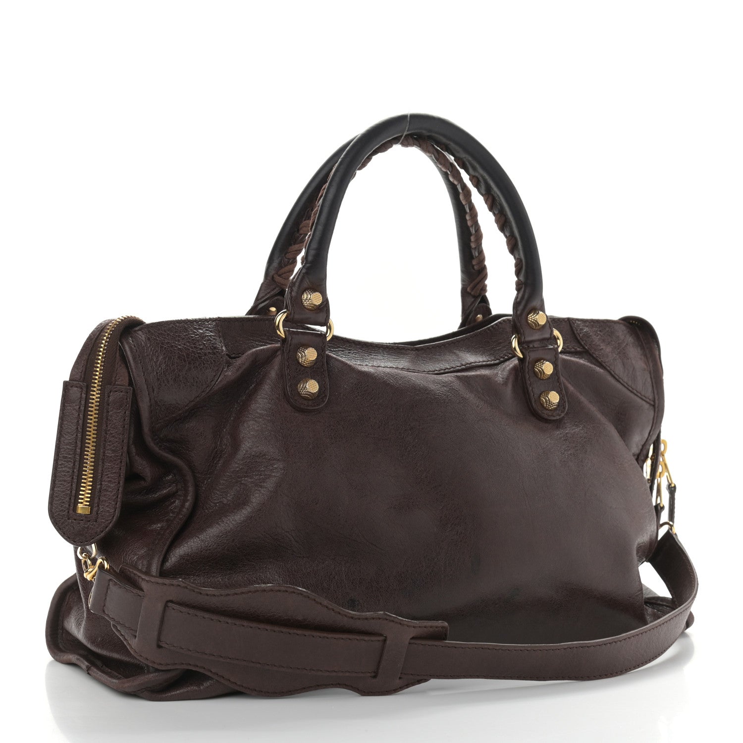 Balenciaga Agneau Giant 12 Gold Hardware City Cigare Fonce 3 of 22