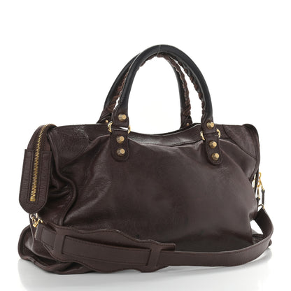 Balenciaga Agneau Giant 12 Gold Hardware City Cigare Fonce 3 of 22