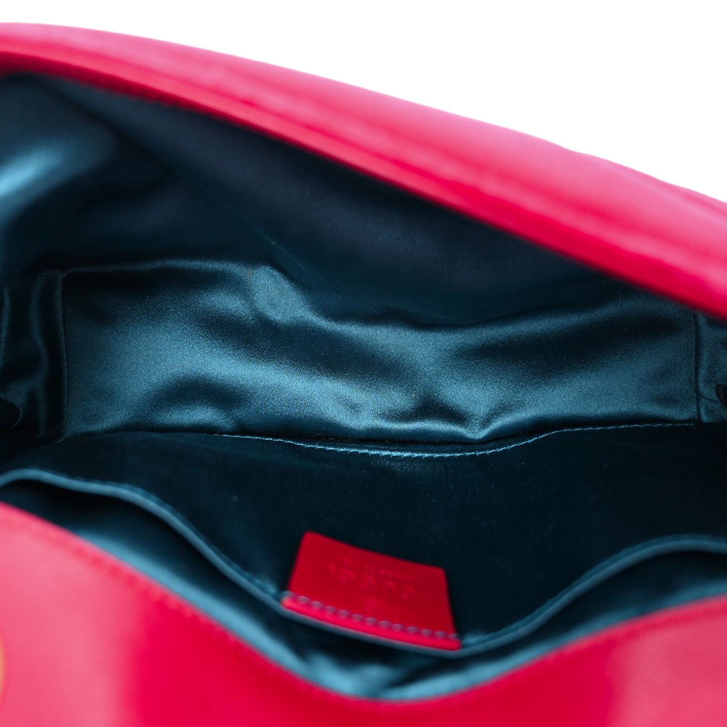 Velvet Matelasse Mini GG Marmont Shoulder Bag Hibiscus Red