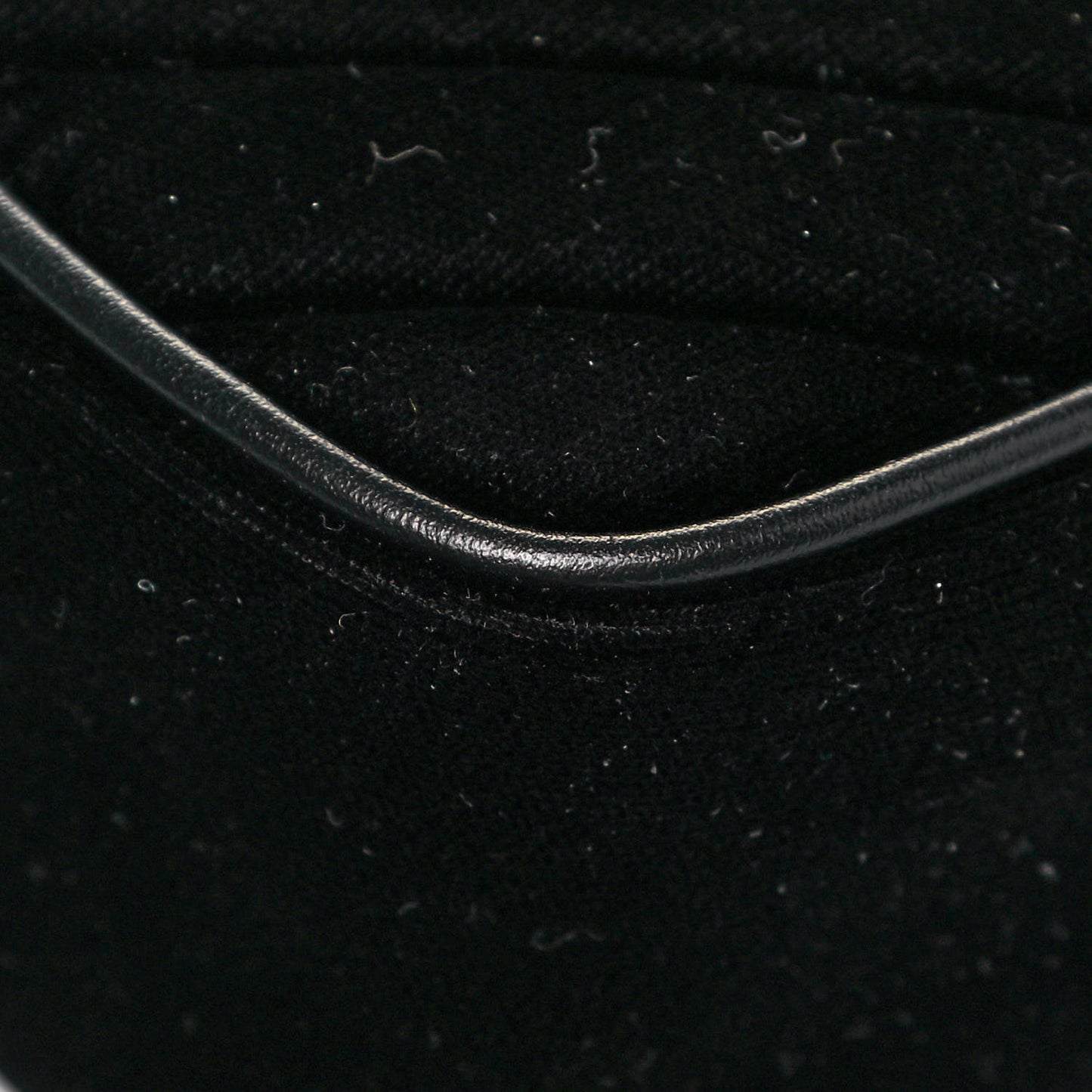 Velour Matelasse Monogram Lou Belt Bag Black