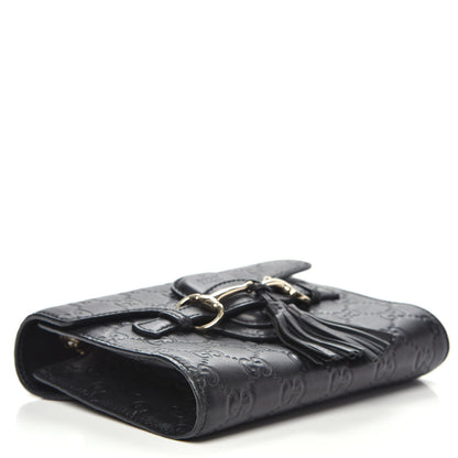 Gucci Guccissima Mini Emily Shoulder Bag Black 4 of 13
