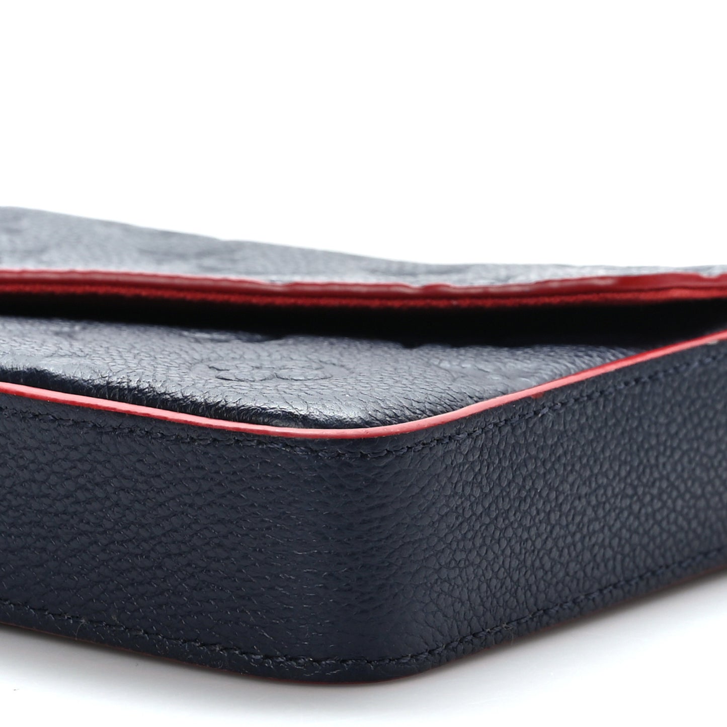 Empreinte Pochette Felicie Chain Wallet Marine Rouge