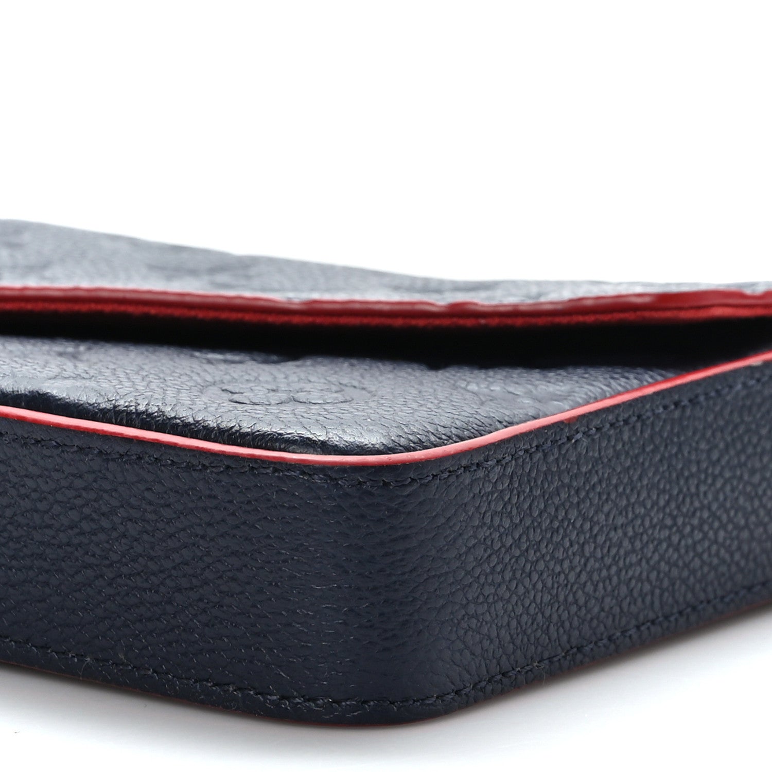 Louis Vuitton Empreinte Pochette Felicie Chain Wallet Marine Rouge 8 of 8