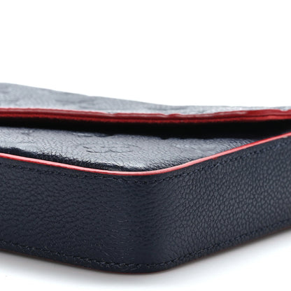 Louis Vuitton Empreinte Pochette Felicie Chain Wallet Marine Rouge 8 of 8