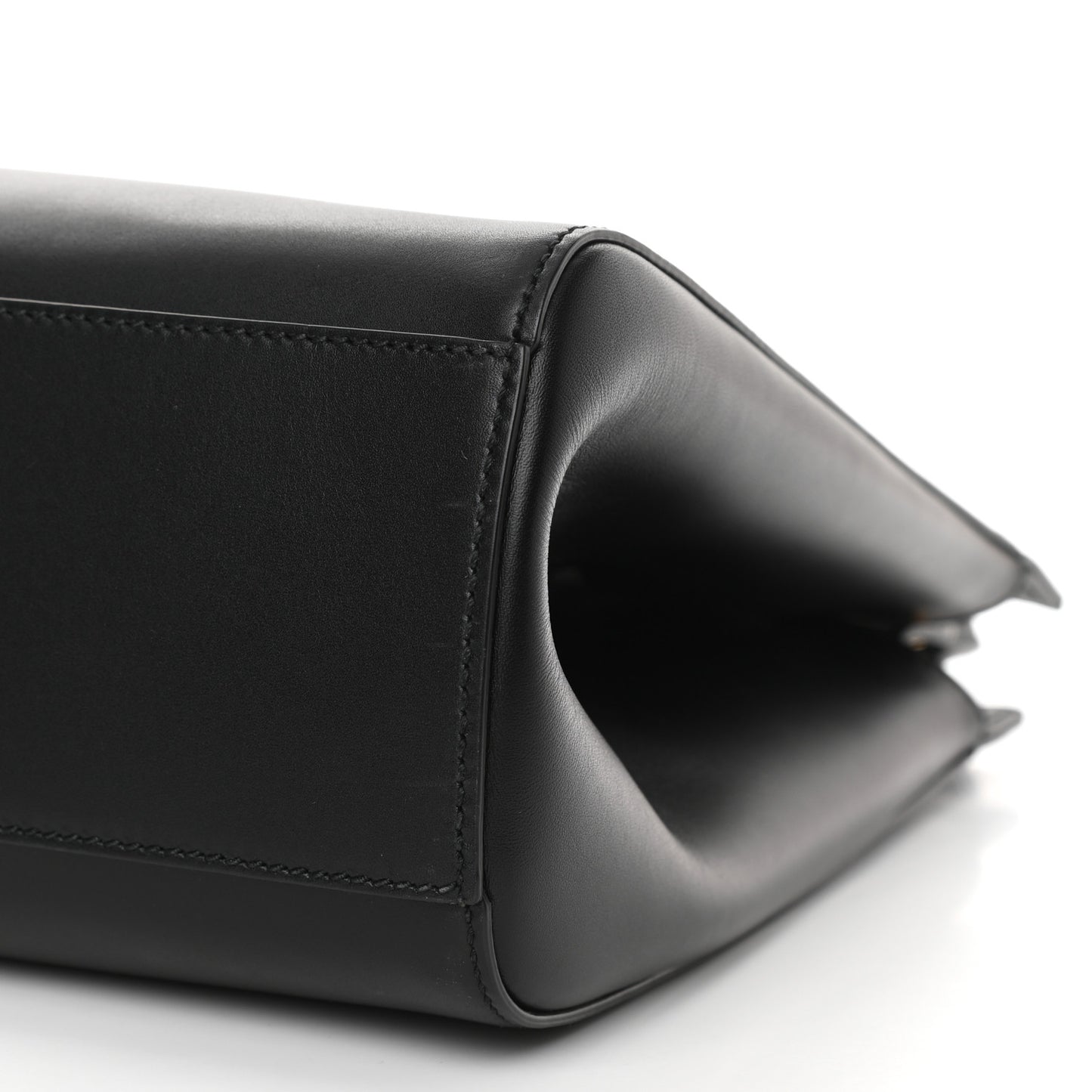 Nappa Bamboo Medium Nymphaea Top Handle Bag Black