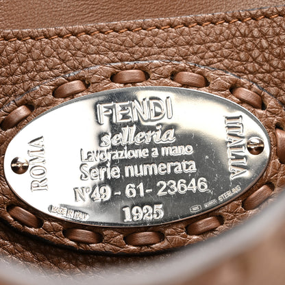 Fendi Cuoio Roma Sellerissima Nappa Sintetica Tape Stitch Mini Baguette Fettuccia 6 of 14
