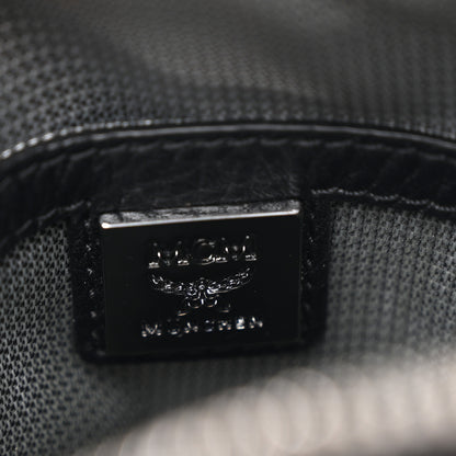 MCM Visetos Crossbody Pouch Bag Black 6 of 10