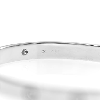 Cartier 18K White Gold 6 Diamond LOVE Bracelet 18 3 of 8