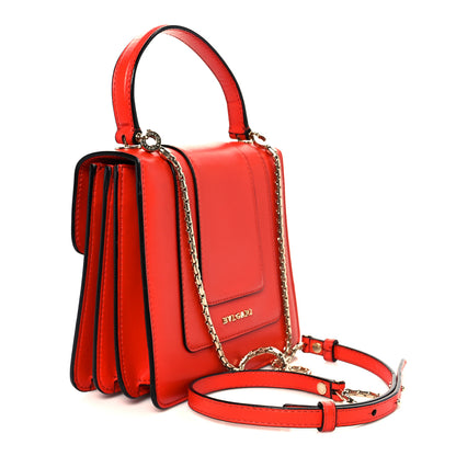 Bulgari Calfskin Serpenti Forever Top Handle Red 4 of 13