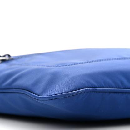 Prada Tessuto Nylon Saffiano Flat Messenger Bag Bluette 10 of 15